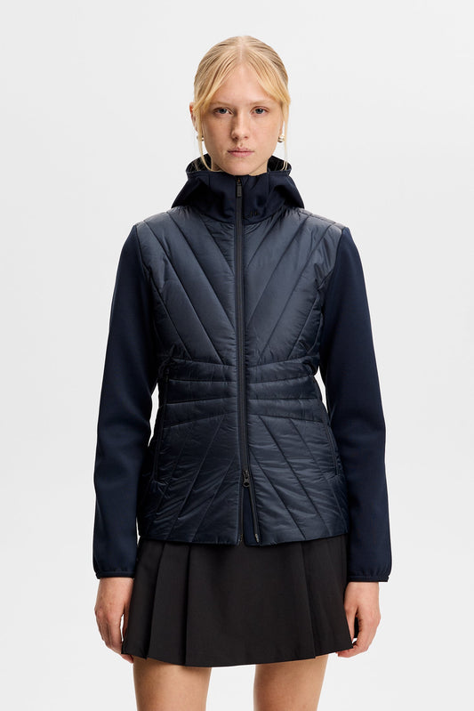 Holma Quilt Hybrid Hood / Navy